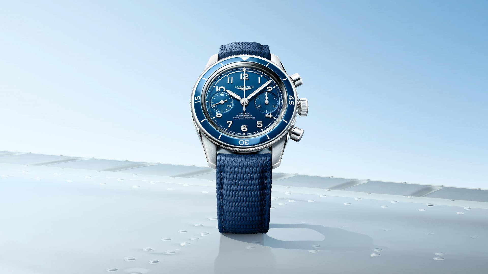 Longines Spirit Pilot Flyback matte blue