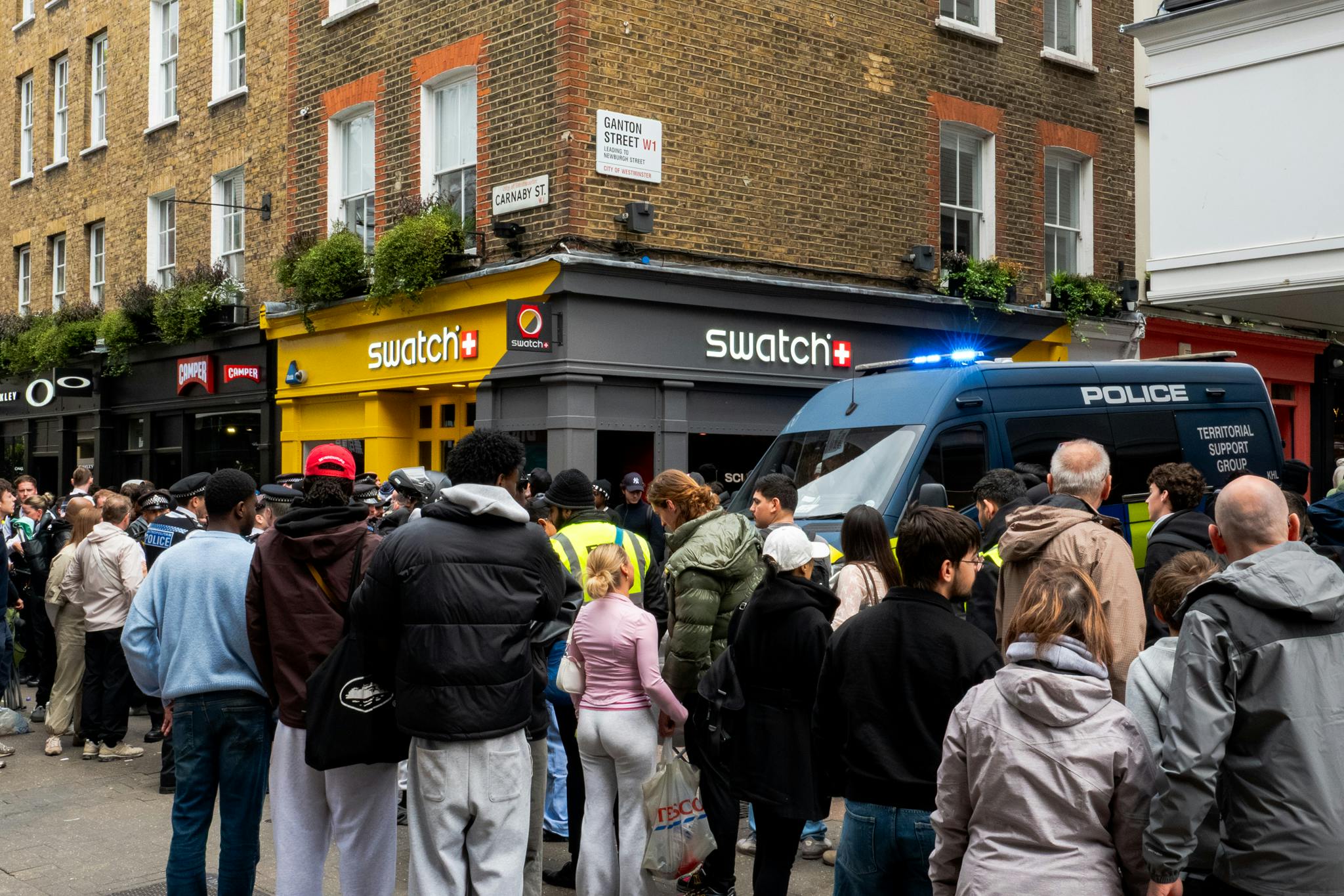 Swatch Carnaby Street police van