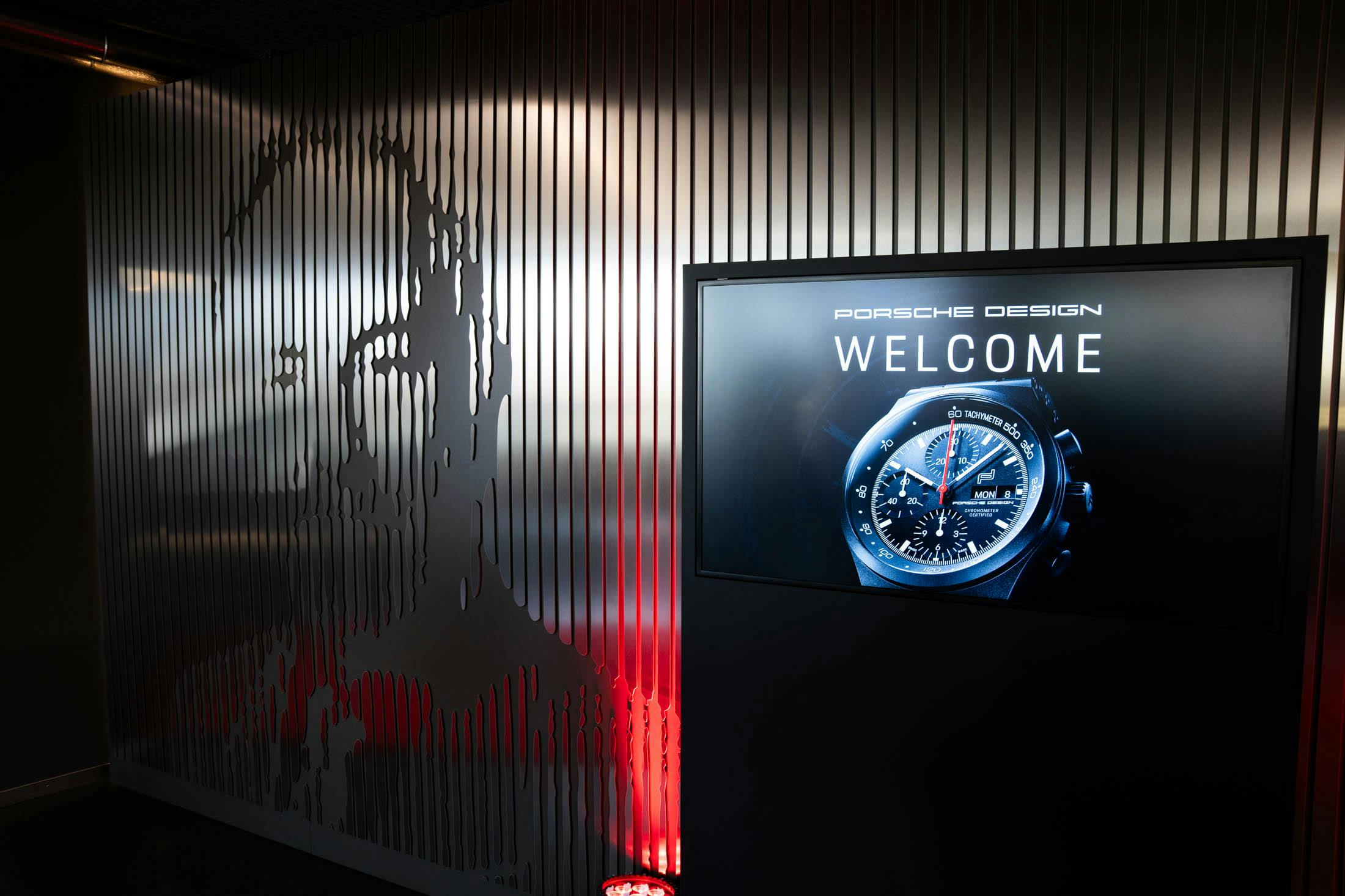 Porsche Design Factory Opening Welcome Wall