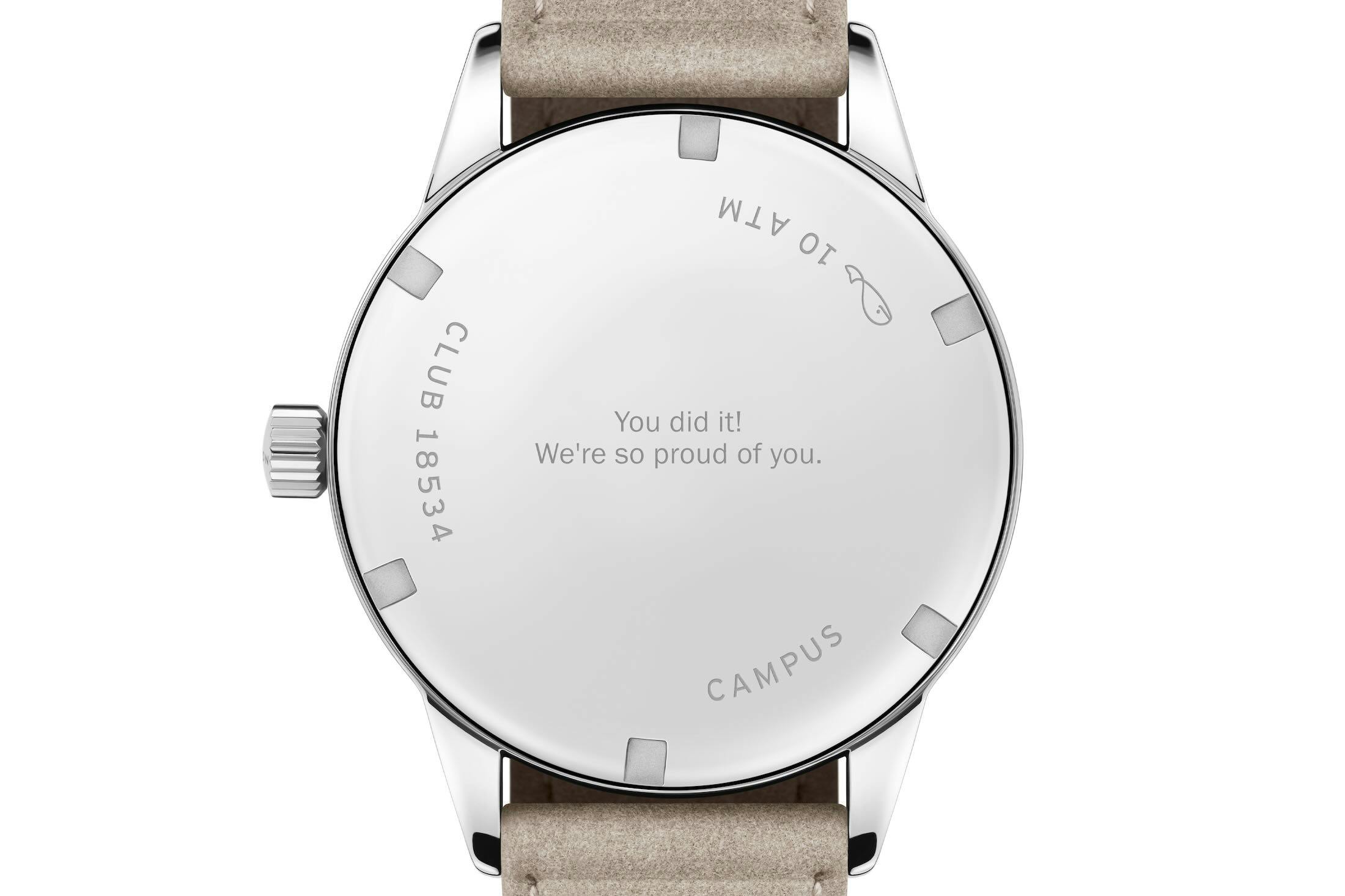 Club Campus closed caseback
