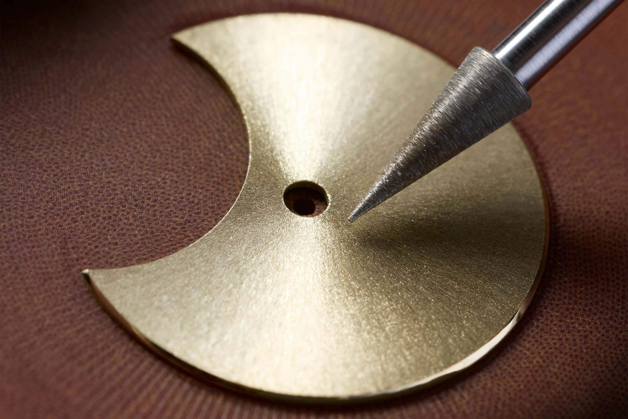 Credor Goldfeather Tourbillon dial finishing