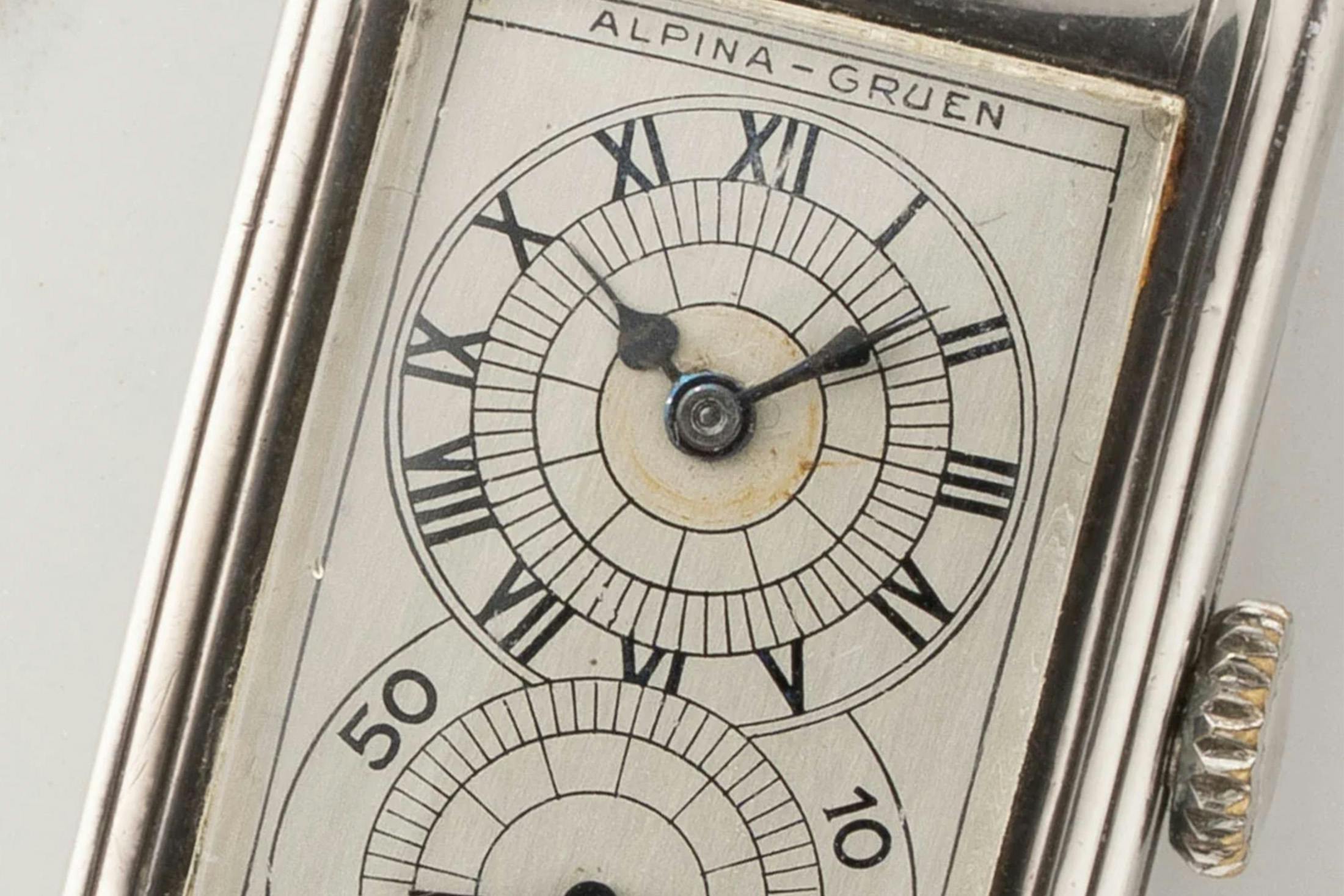 An Alpina-Gruen Techni-Quadron, A Universal Geneve "Eric Clapton" Ref 881101/01, A Cartier "Bebe Guillotine," And More