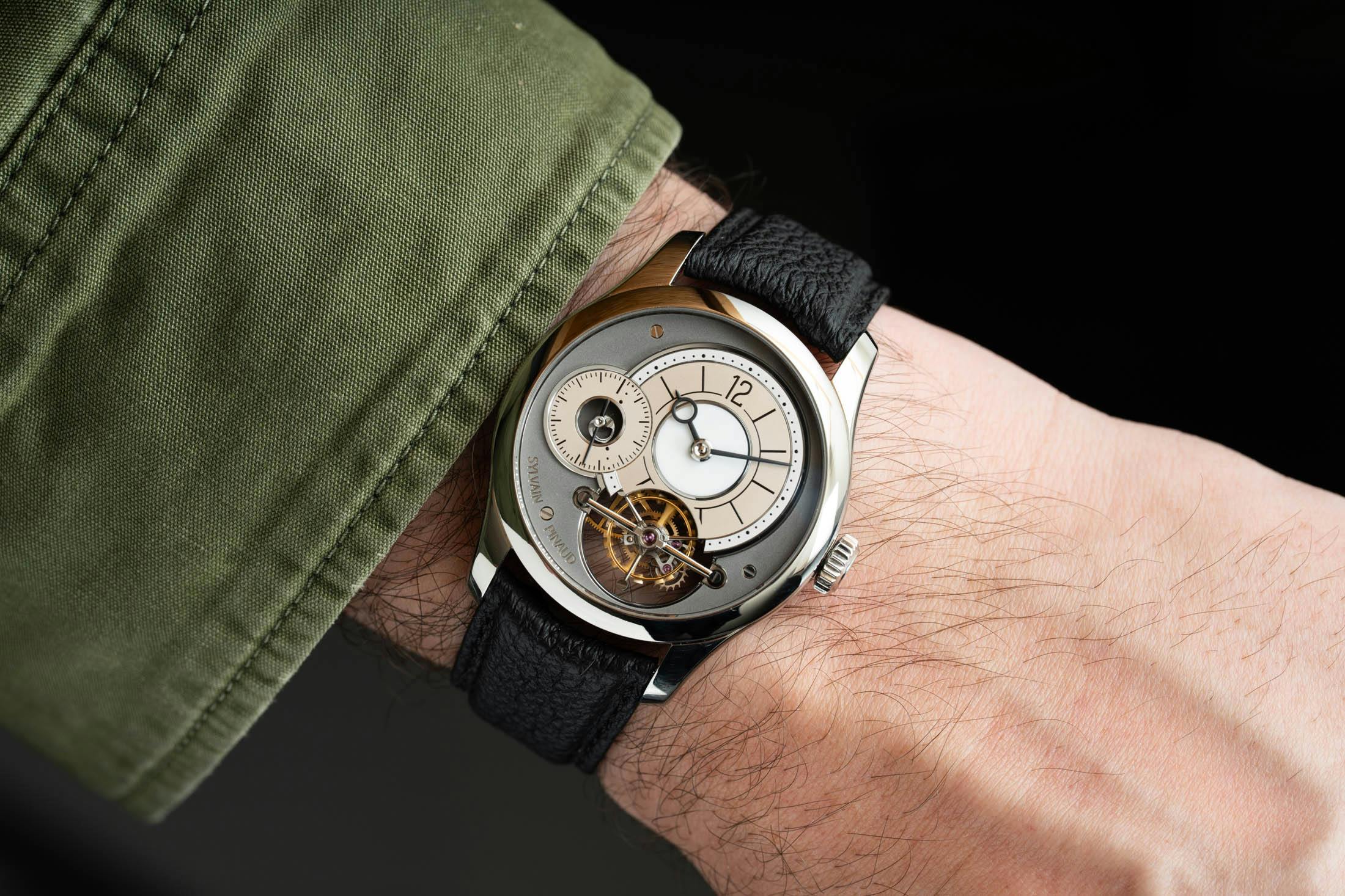 Sylvain Pinaud Tourbillon Titanium Wristshot