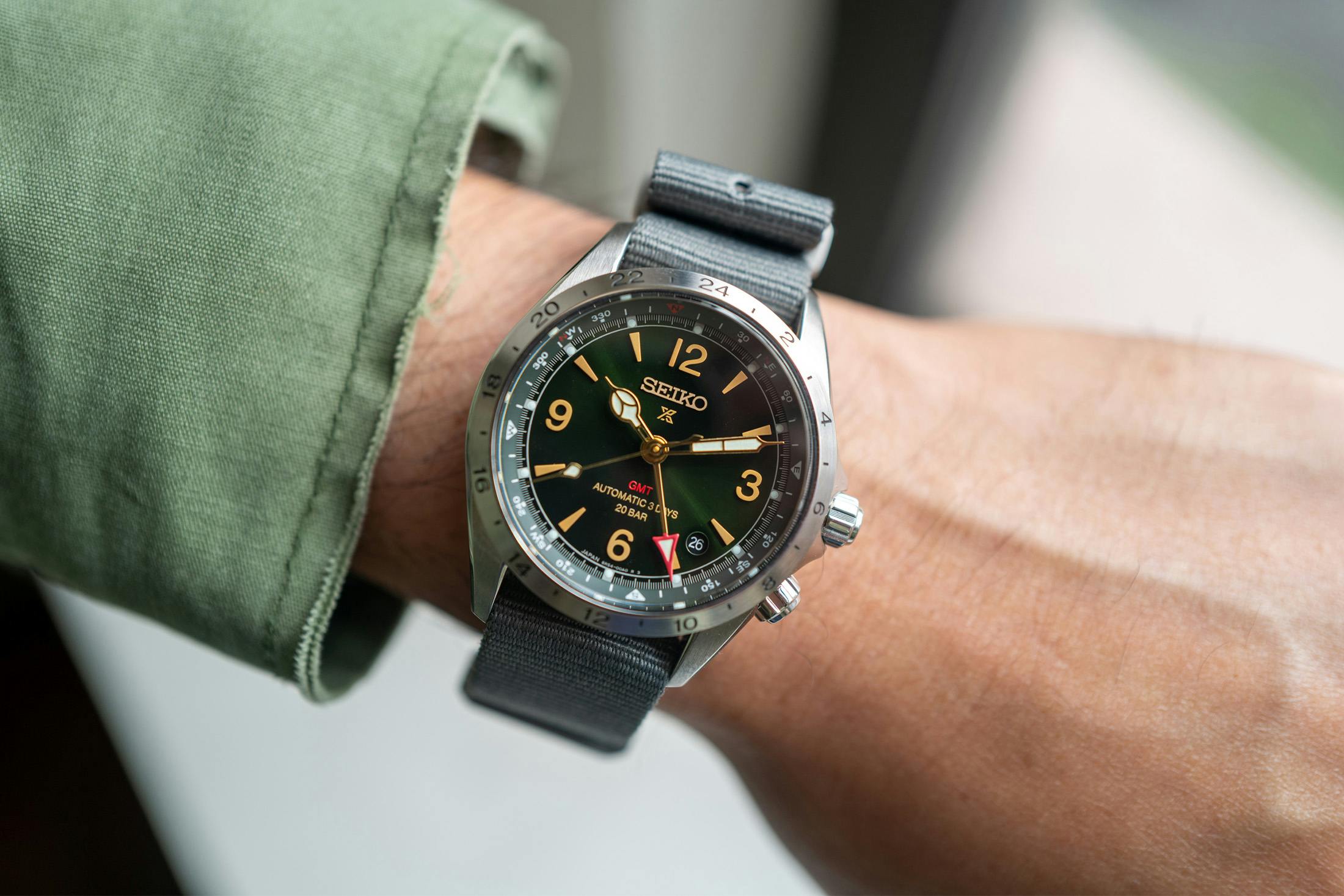 Seiko Alpinist GMT Wristshot