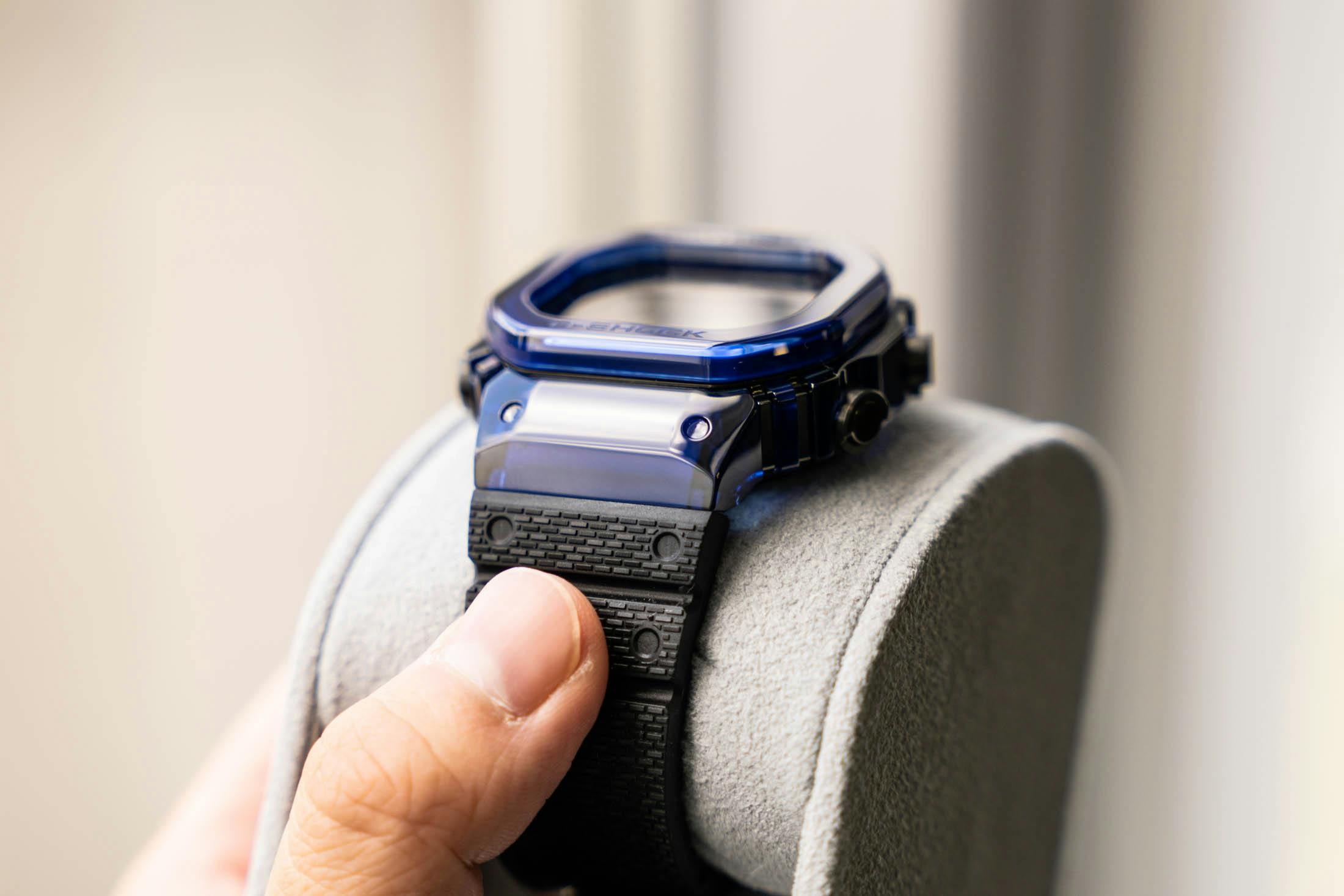 G-SHOCK Blue Sapphire Thickness On Stand