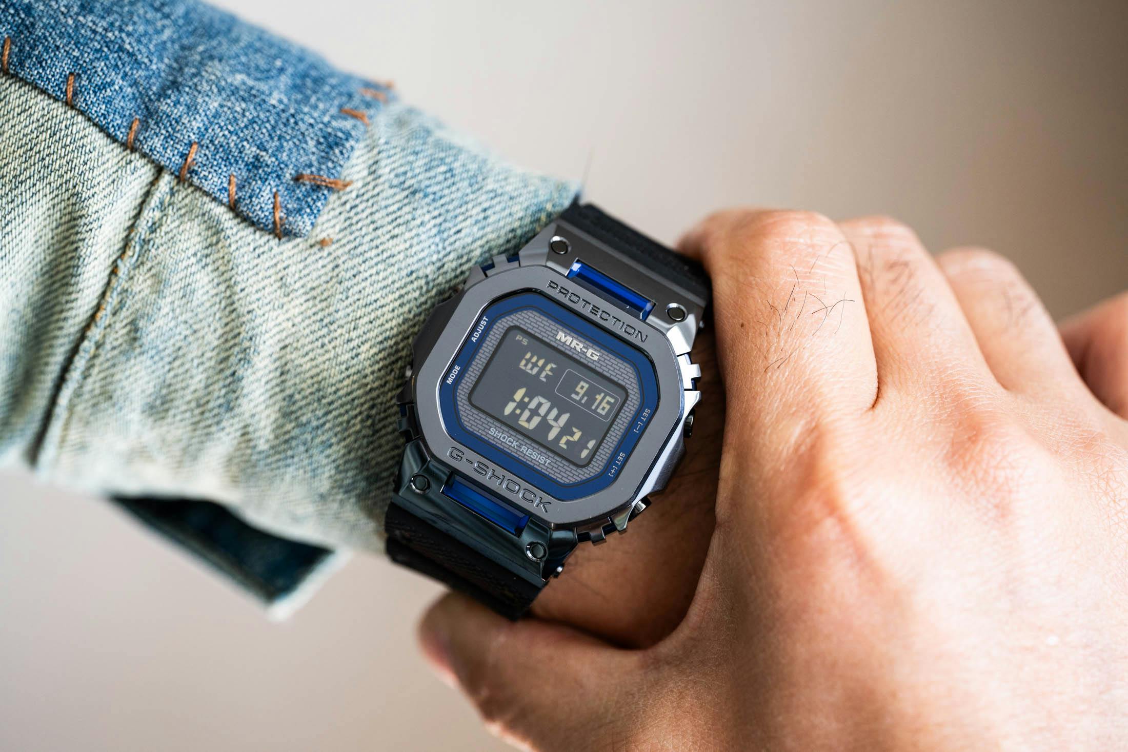 G-SHOCK Blue MRG Wristshot