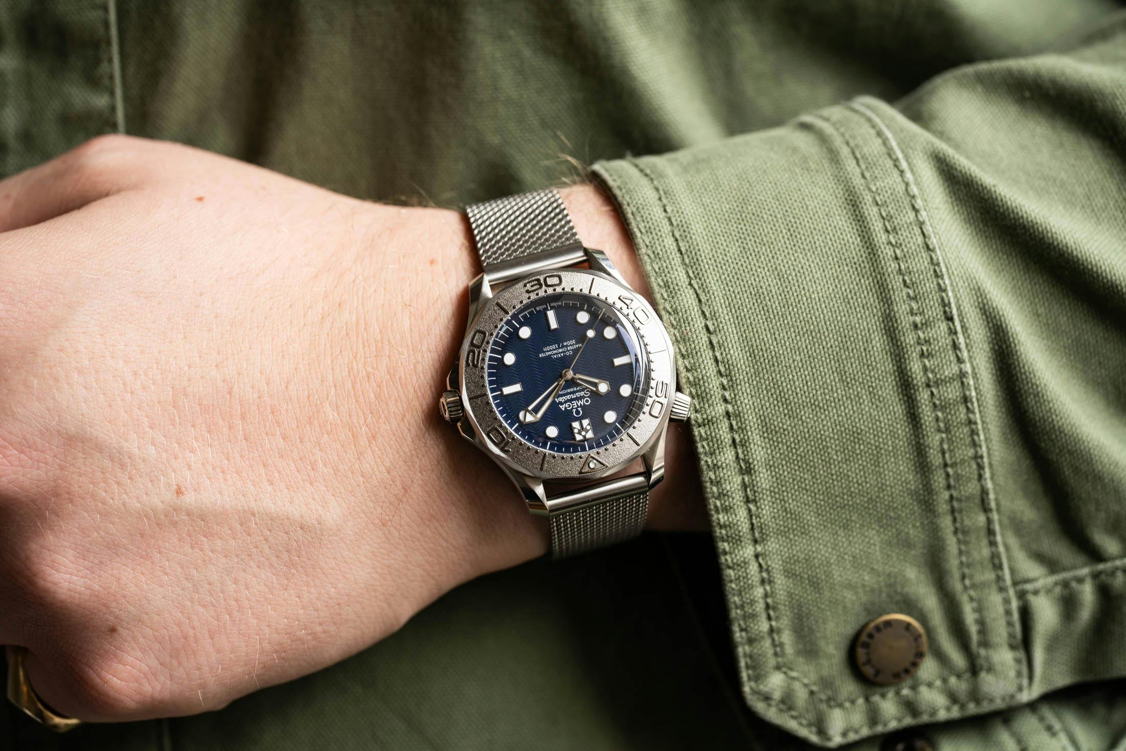 2026 Bond Seamaster Blue Dial Wristshot