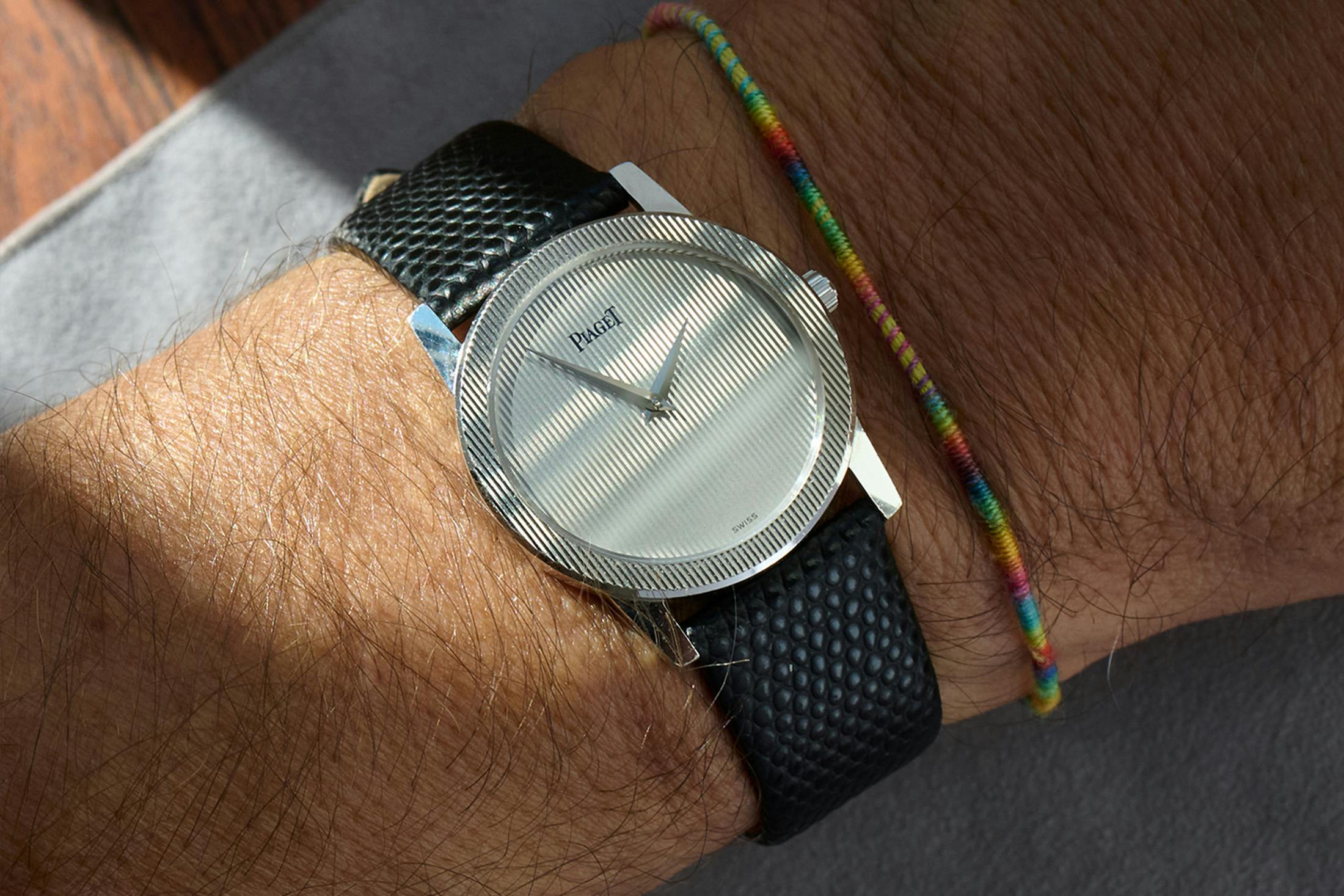 An Orvis Solunagraph, An Omega DeVille Emerald, A Lip Mach 2000 Chronograph, And A Patek Philippe Calatrava