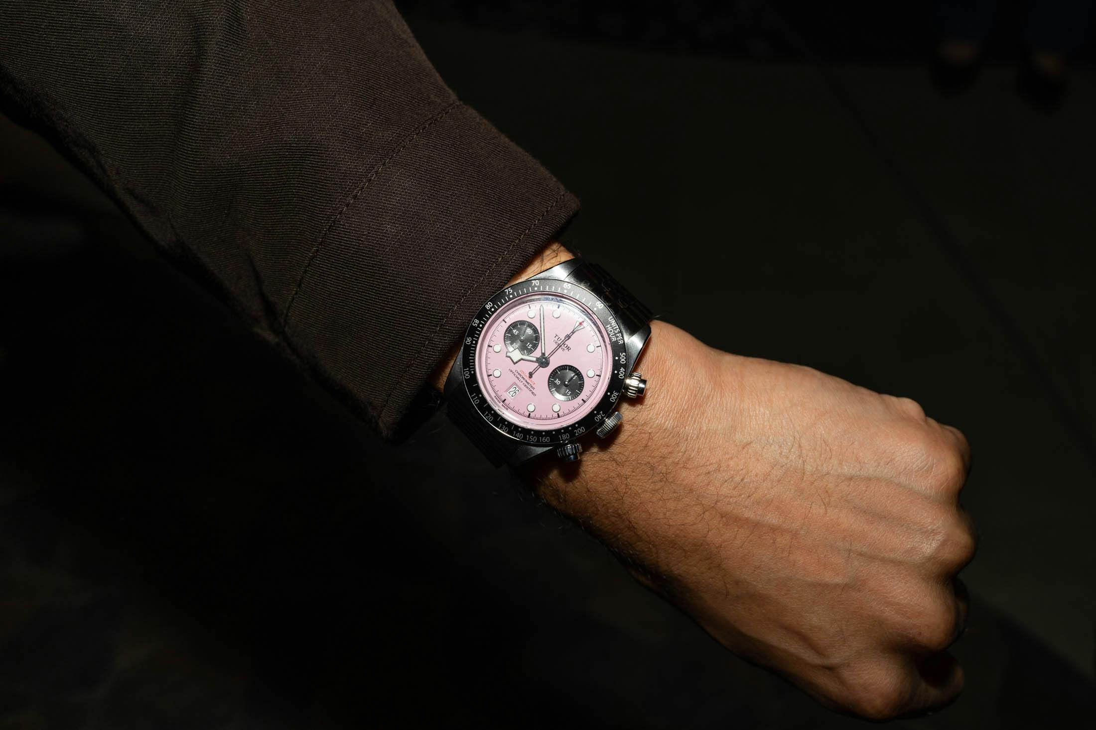 Pink Dial Black Bay Chrono