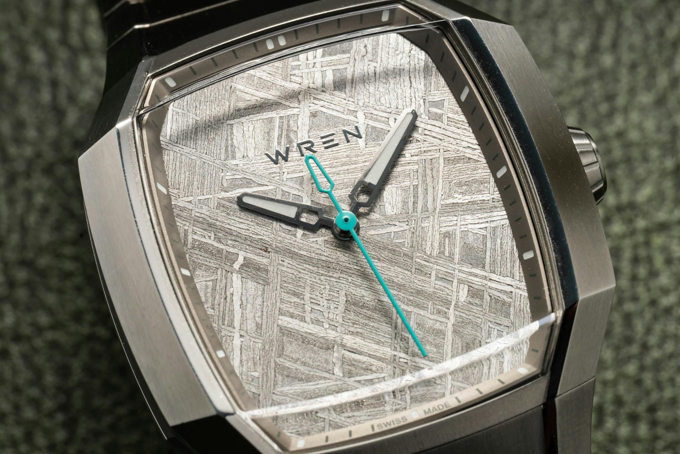 Wren Vessel Meteorite Dial Closeup