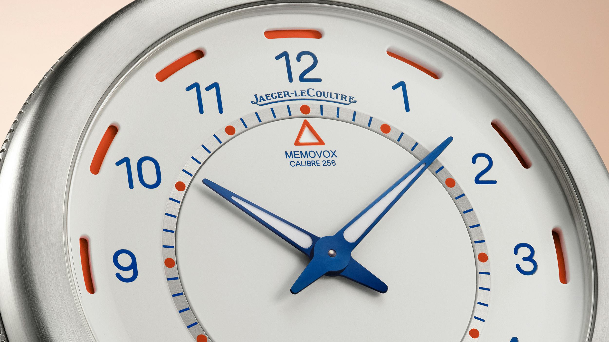 Memovox Travel Clock by Marc Newson closeup