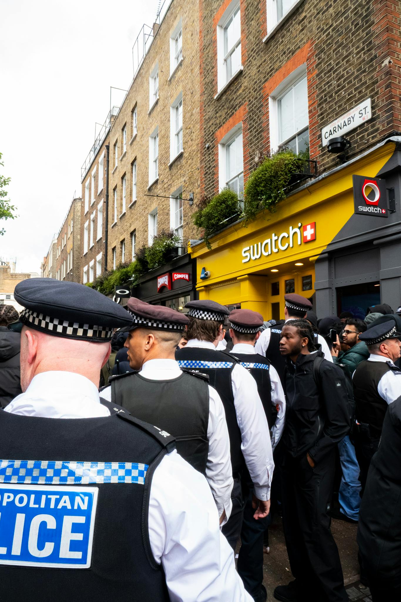 Swatch Carnaby Street police