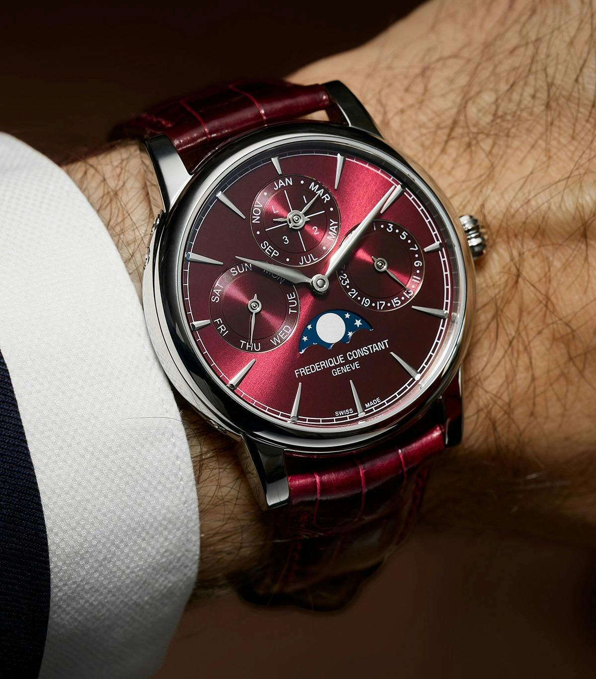 Fredrique Constant Manufacture Classic Perpetual Calendar Burgundy Limited Edition