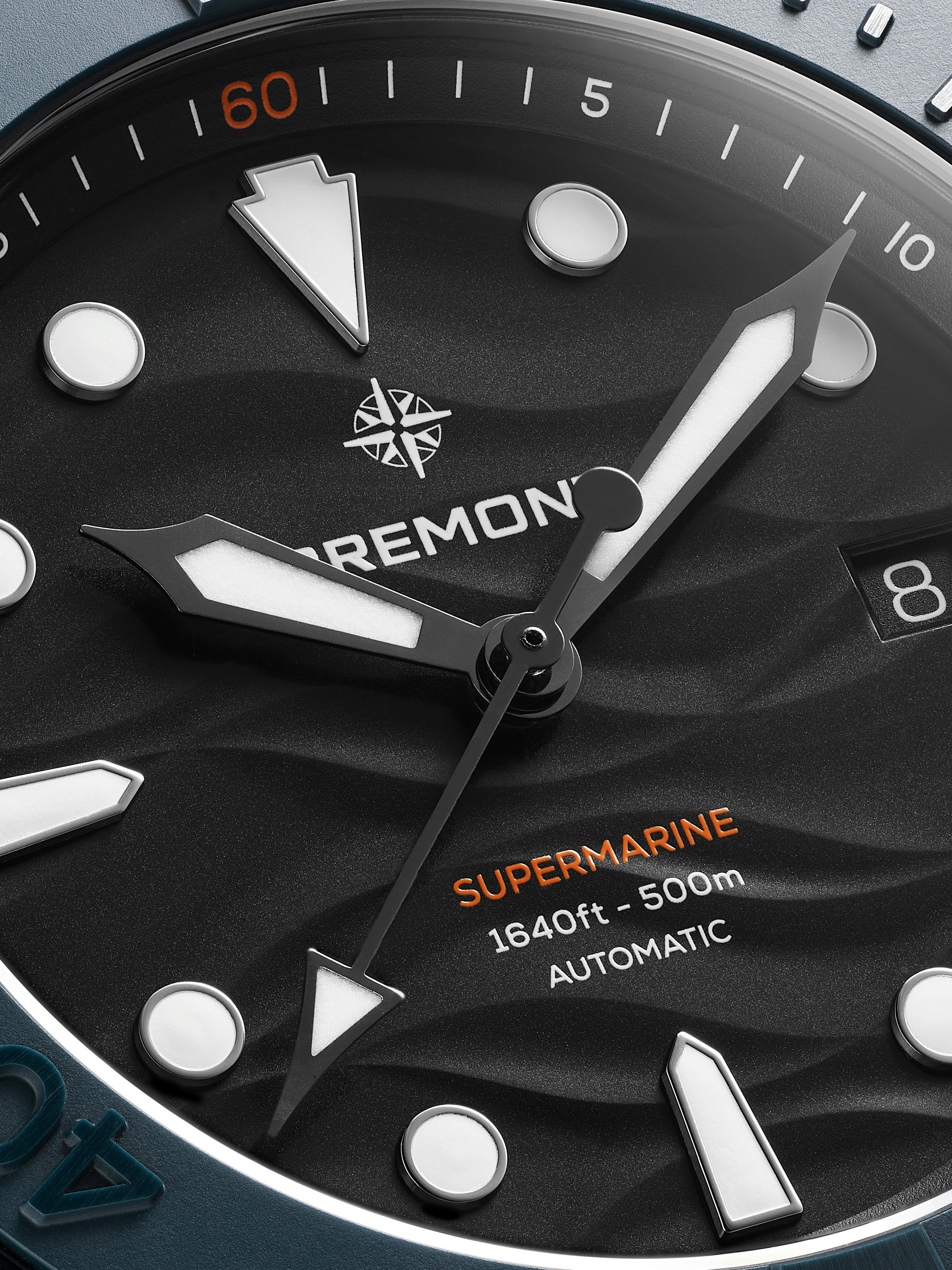 Bremont Supermarine Full Ceramic Deep Blue dial detail
