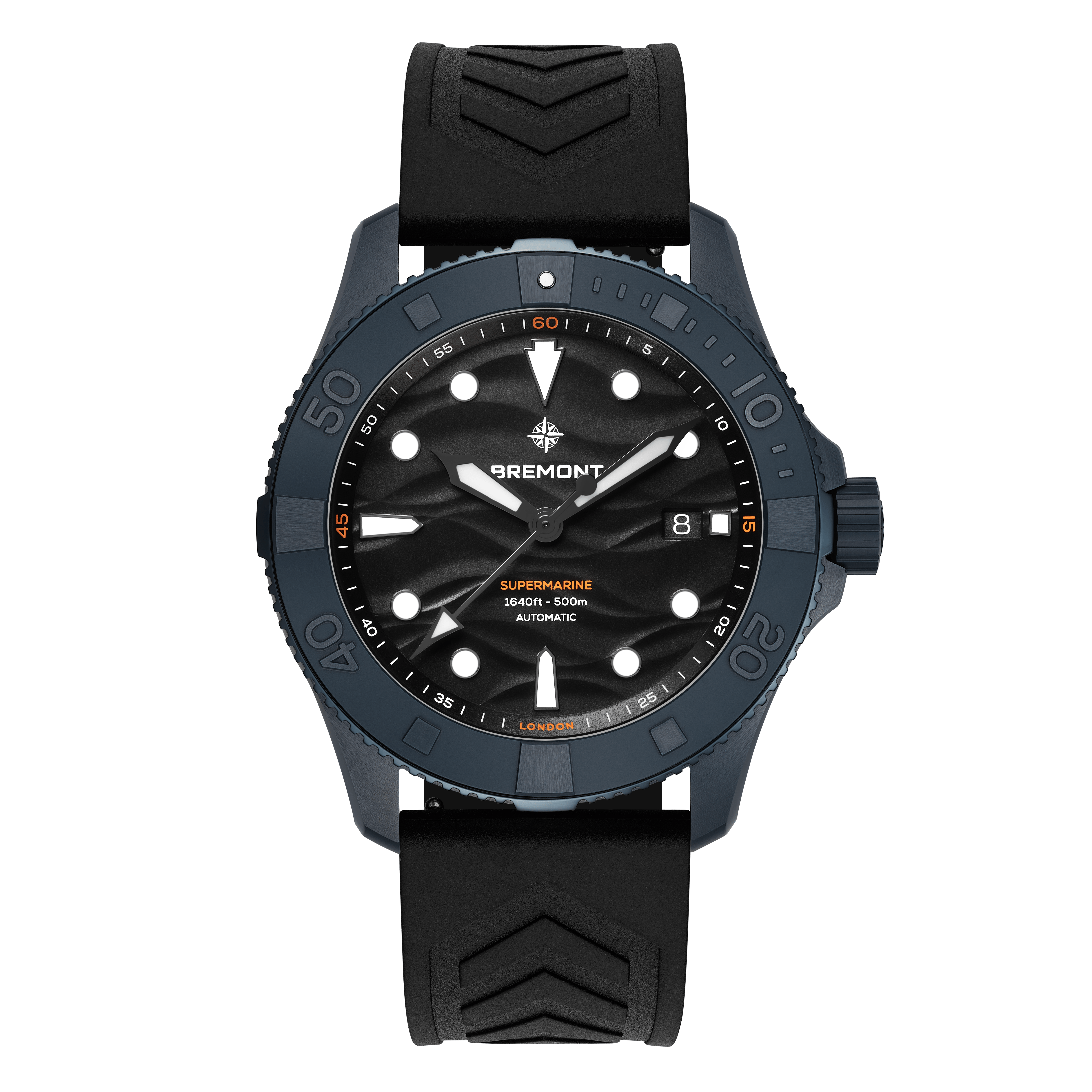 Bremont Supermarine Full Ceramic Deep Blue rubber
