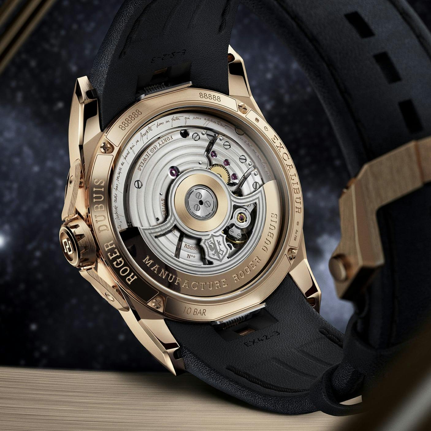Roger Dubuis Excalibur Biretrograde Perpetual Calendar caseback